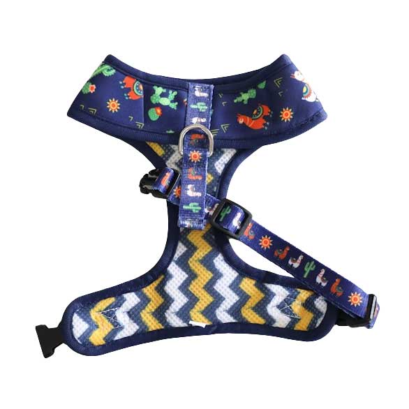 Soapy Moose Desert Llamas Reversible Dog Harness