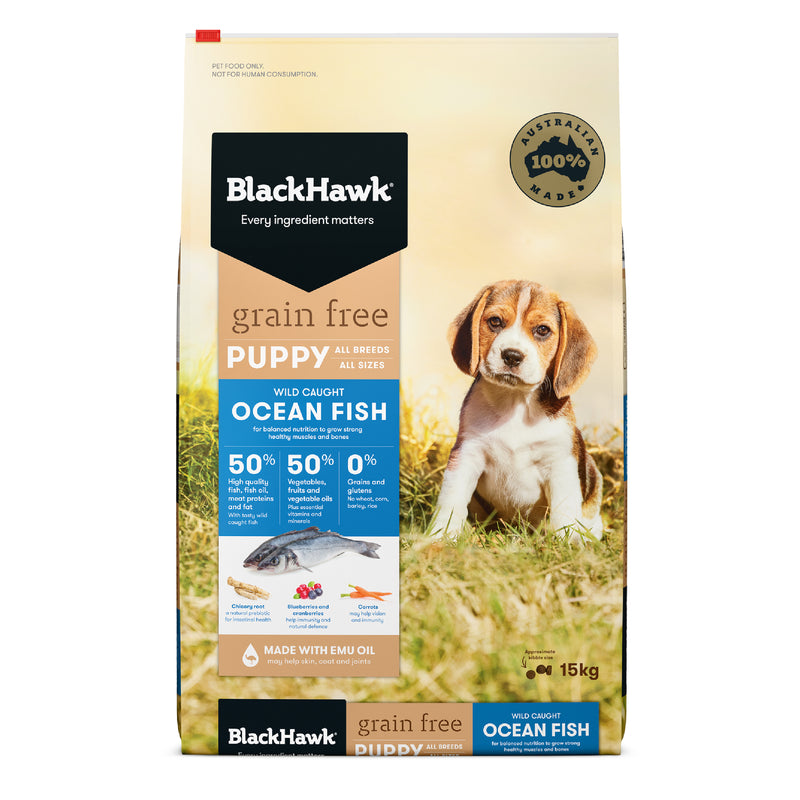 Black Hawk Grain Free Ocean Fish Puppy Food