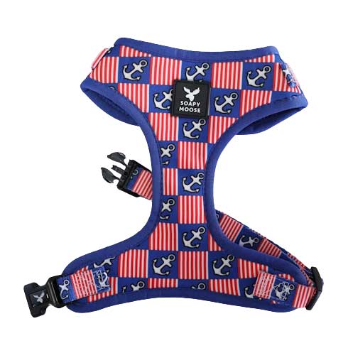 Soapy Moose Hello Sailor Adjustable Dog Harness