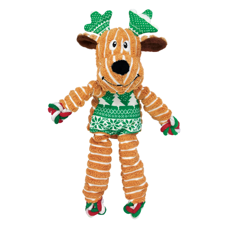 KONG Floppy Knots Reindeer Dog Toy
