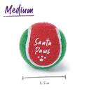 Kazoo Christmas Santa Paws Ball Dog Toy