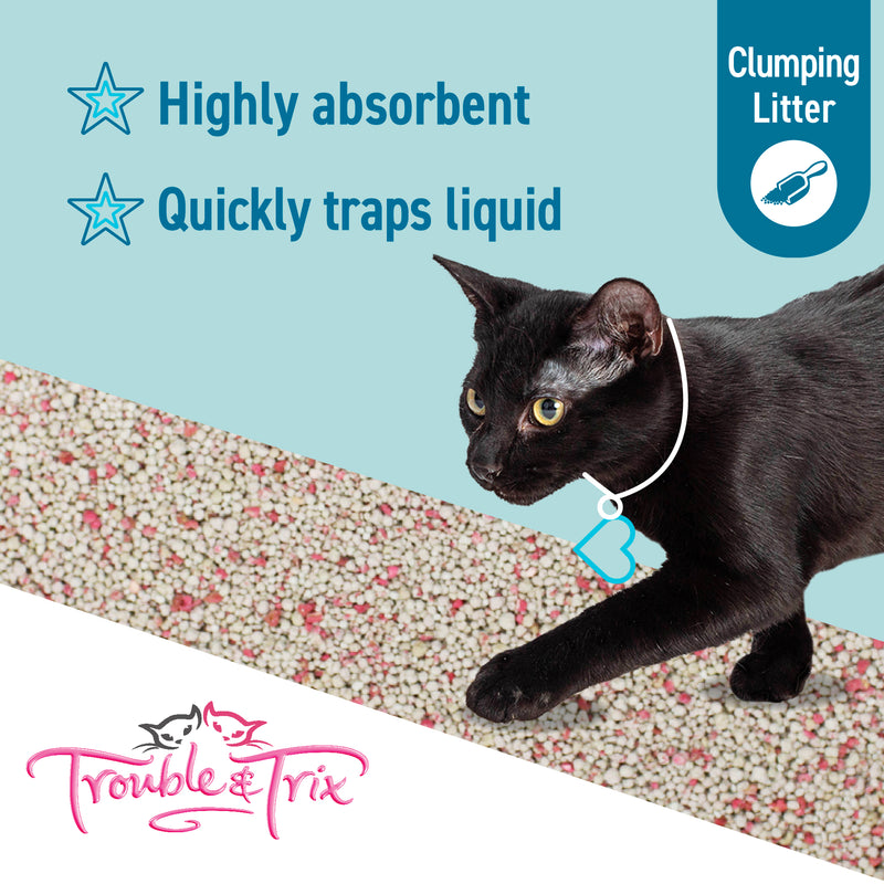 Trouble & Trix Clumping Baking Soda Floral Scent Cat Litter