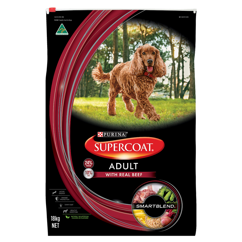 Supercoat Adult Beef Dog Food 18kg