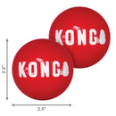 KONG Signature Ball Dog Toy 2pk