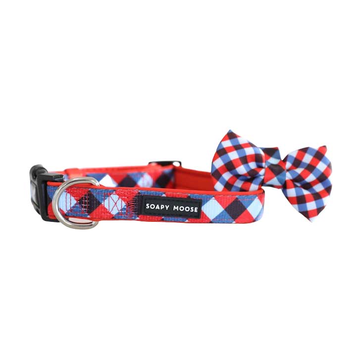 Soapy Moose Trendsetter Dog Collar with Bow Tie