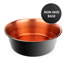 Bainbridge Stainless Steel Non Skid Dog Bowl Black & Copper