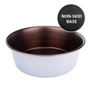Bainbridge Stainless Steel Non Skid Dog Bowl Grey & Copper