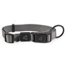 Bainbridge Nylon Dog Collar with Logo Grey