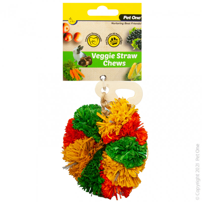 Pet One Veggie Rope and Straw Chews