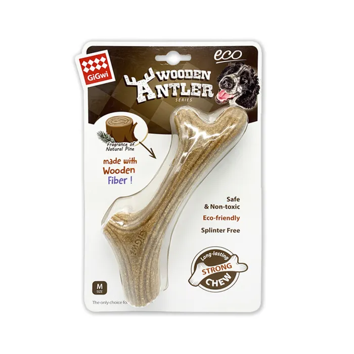 GiGwi Wooden Antler Dog Chew Toy