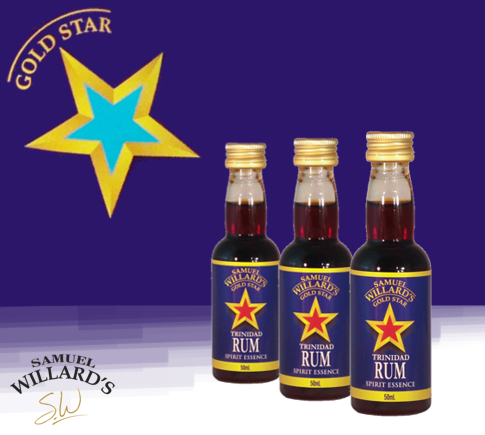 Samuel Willard's Gold Star Trinidad Rum Spirit Essence 50ml