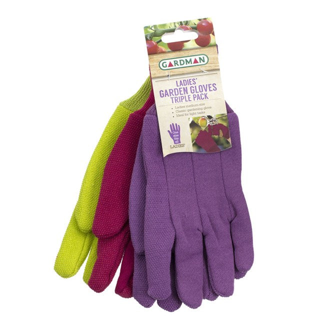 Brunnings Gardman Ladies Gloves Triple Pack - Raymonds Warehouse