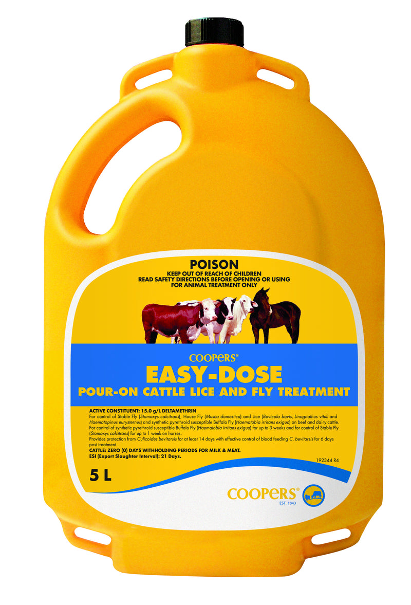 MSD Coopers Easy Dose Pour on Cattle Lice and Fly Treatment