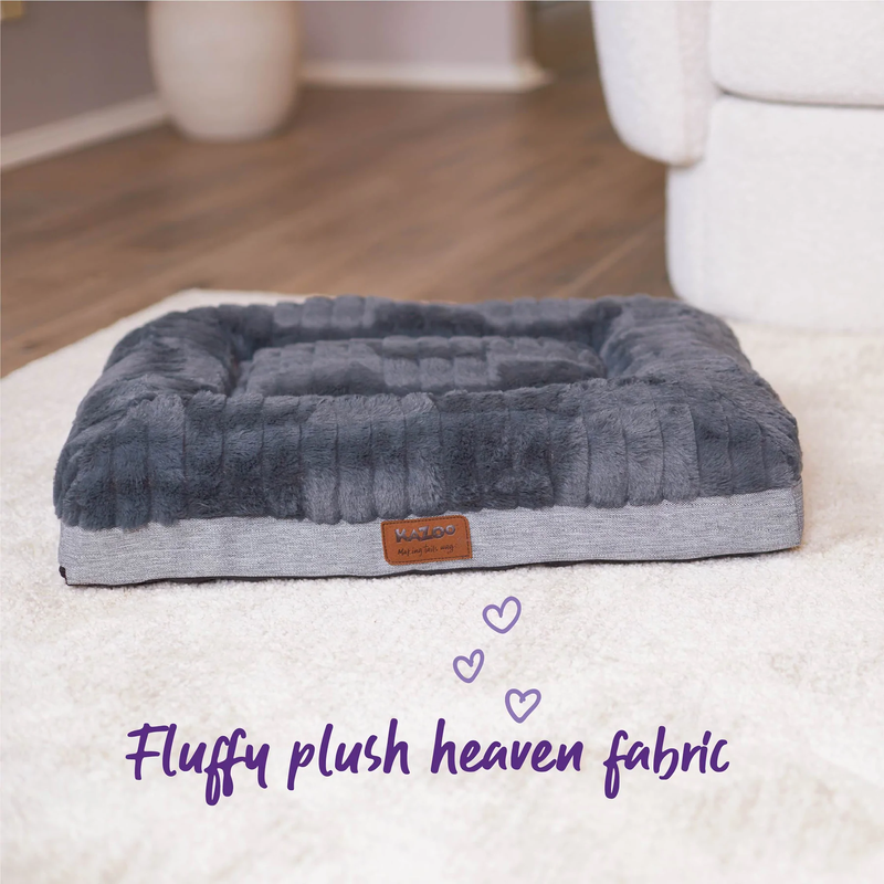 Kazoo Cloud Comfort Dog Bed Dark Grey