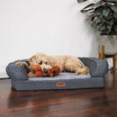Kazoo Cosy Nook Dog Bed Plush Grey