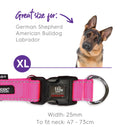 Kazoo Classic Easy-clip Dog Collar Pink