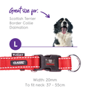 Kazoo Classic Easy-clip Dog Collar Red