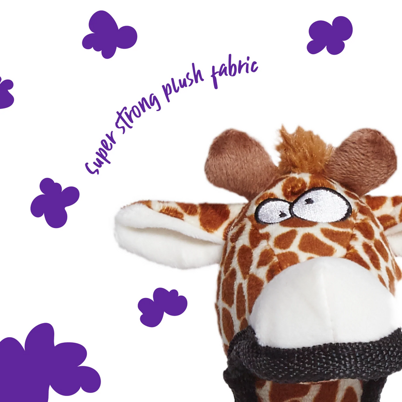 Kazoo Furries Tough Giraffe Dog Toy