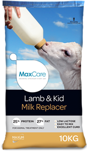 MaxCare Lamb & Kid Milk Replacer 10kg - Raymonds Warehouse