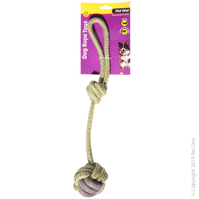 Pet One Tug Rope Ball with Knot