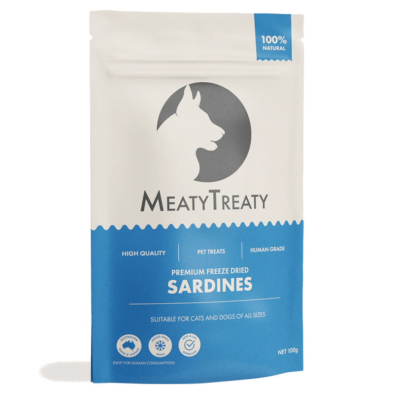 MeatyTreaty Freeze Dried Sardine Dog Treats
