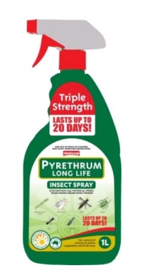 Multicrop Pyrethrum Long Life Natural Insect Spray 1L - Raymonds Warehouse