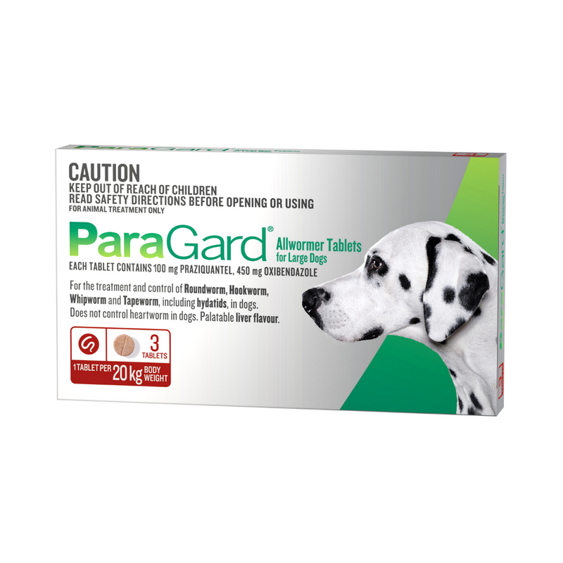 ParaGard Allwormer For Large Dogs 3pk