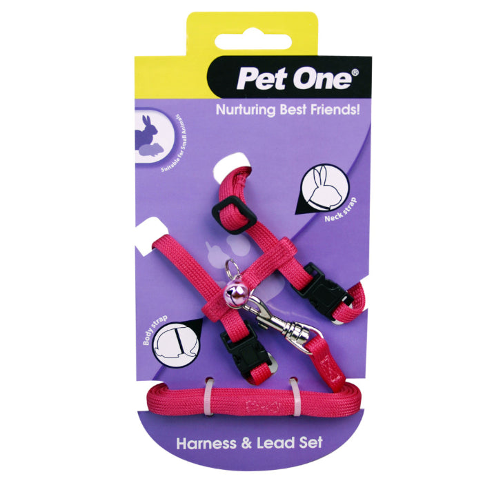 Pet One Small Animal Harness & Lead Set