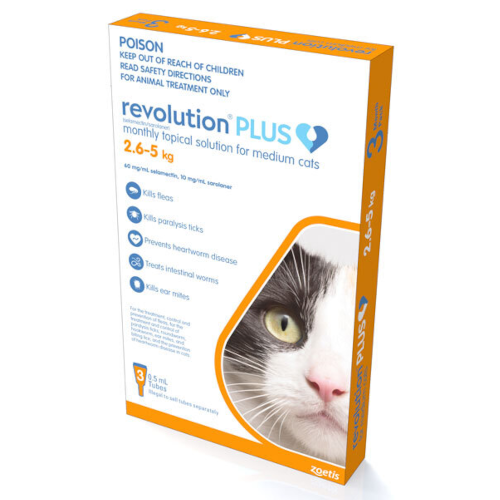 Revolution Plus For Medium Cats 3pk