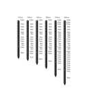 Whites Stockpost Black Bituminous