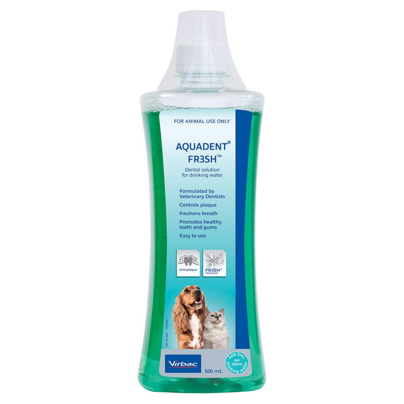 Virbac Aquadent FR3SH Water Additive for Dogs and Cats