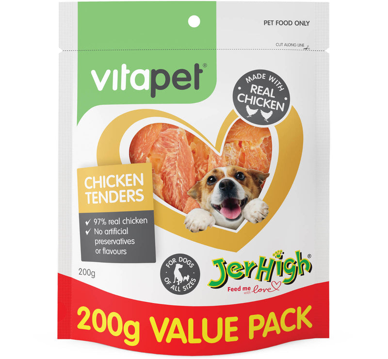 VitaPet JerHigh Chicken Tender Dog Treats
