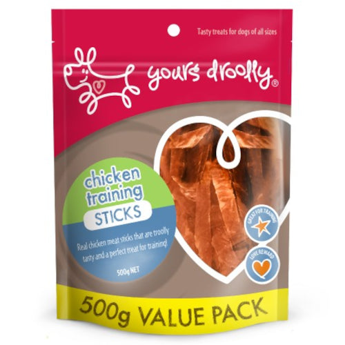 Yours Droolly Chicken Training Sticks Dog Treats